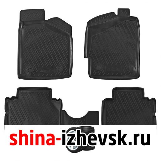 Коврик Autofamily коврики в салон для LIFAN Smily, 2011-2014, 4 шт. ) в Ижевске